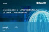 Continuous Delivery—CA Workload Automation ESP Edition 11.4 Enhancements