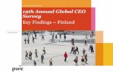 19th Annual Global CEO Survey: Key Findings – Finland