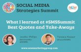 #SMSSummit Recap and take-aways