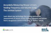 Accurately Measuring Mouse Urinary Voiding Frequency and Volume Using the UroVoid System