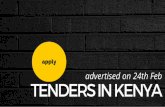 8 Kenyan Tenders You Should Apply For Today