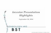 BioSculpture Technology, Inc. investor presentation 9 10-16 highlights reduced