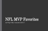 Nfl mvp odds, favorites 2016-17 season