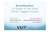 RANLP2013: DutchSemCor, in Quest of the Ideal Sense Tagged Corpus