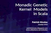 Monadic genetic kernels in Scala