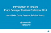 Intro to Docker at the 2016 Evans Developer relations conference
