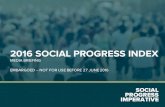 2016 Social Progress Index Media Brief - Long Version