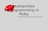 Humanities Programming in Ruby