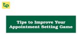 Tips to Improve Your Appointment Setting Game