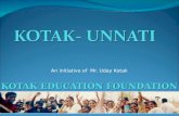Corporate ppt kotak lab - Brillant work of Kotak Foundation,Mumbai