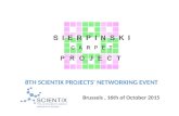 Scientix 8th SPNE Brussels 16 October 2015: Sierpinski Carpet Project