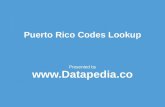 Puerto Rico Postal Codes Lookup - Datapedia