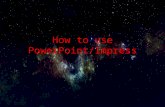 Uses of PowerPoint/Impress