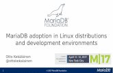 MariaDB adoption in Linux distributions and development environments