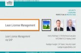 Lean License Management via SAP