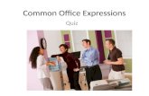 Business English: Office Conversation Quiz