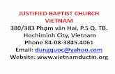 Justified baptist church vietnam