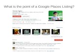 Why use Google Places