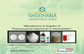 Active Pharmaceutical Ingredients by Shodhana Laboratories Limited Hyderabad