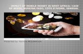 Impact of mobile money in west africa