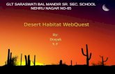 Desert habitat web quest by akash chaudhary
