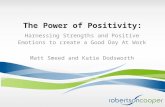 HR Inspired - The Power Of Positivity: Harnessing Strengths To Create A Good Day At Work