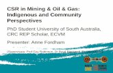 CSR in mining and oil and gas: Indigenous and community perspectives