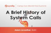 A Brief History of System Calls