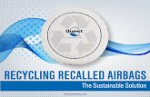 Recycling Recalled Airbags