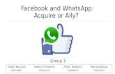  Facebook and WhatsApp:  Acquire or Ally?