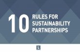 10 rules for sustainability partnerships