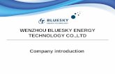 General Introduction for wenzhou Bluesky energy Technology company