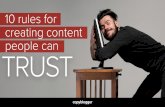 Copyblogger: 10 Rules for Creating Content People Can Trust