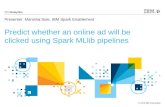 CTR Prediction using Spark Machine Learning Pipelines