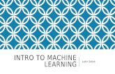 Intro to modelling-supervised learning