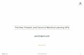 The Past, Present, and Future of Machine Learning APIs