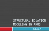 Structural equation modeling in amos