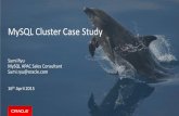 My sql cluster case study apr16