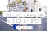 My Career Success Stories | Fashion Designer Visual Resume | Creative Job Search by Anna Benami