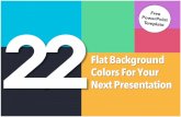 22 Flat Background Colors for Your Presentation [Free PowerPoint Template]