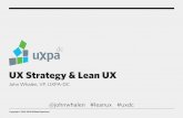 UX Strategy and Lean UX