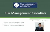 Risk Management Essentials for Bankers