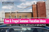 Fun and Frugal Summer Vacation Ideas