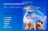 Managment of natural resources  h asmita-xd