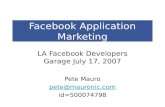 Facebook Application Marketing