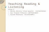 Teaching Reading & Listening