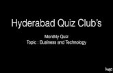 Business Quiz - Hyderabad Quiz Club