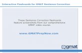 Interactive Sentence Correction Flashcards  - by GMAT Prep Now