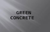 Presentation on Green Concrete
