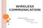 Wireless communication ppt by dinesh